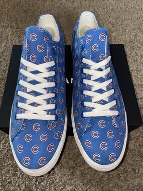 Row One Chicago Cubs Blue Shoes Sneakers Men's 13 Women's 14.5 MLB Baseball